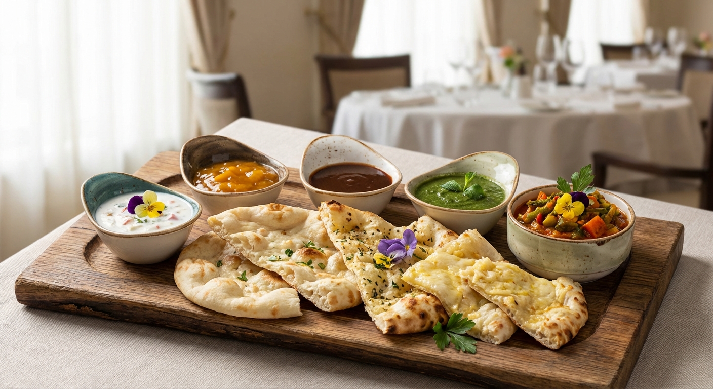 Naan et accompagnements